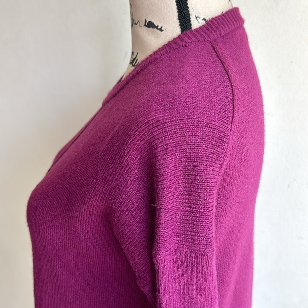 Lilly Pulitzer Long Sleeve Crewneck Maroon Sweater Side XXS - Picture 7 of 11
